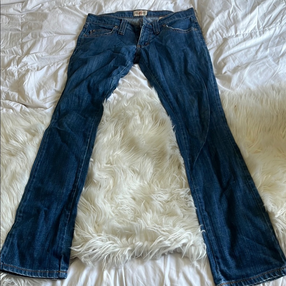 Frankie B. Blue Boot Cut Jeans Classic Style